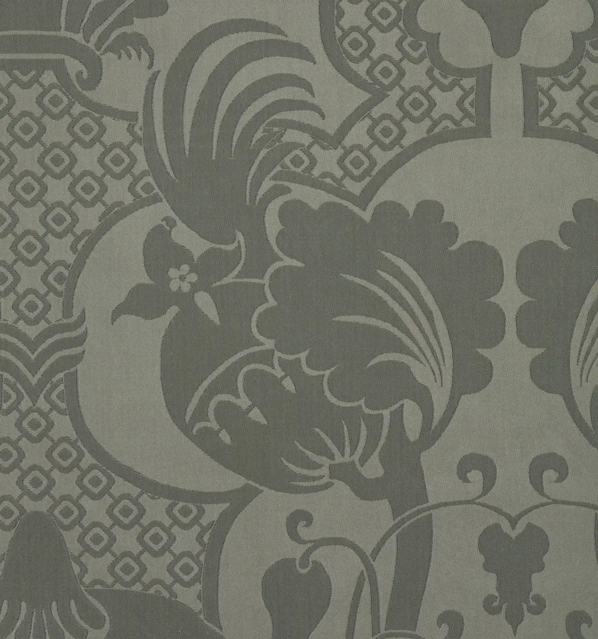 Damask Panel - Green