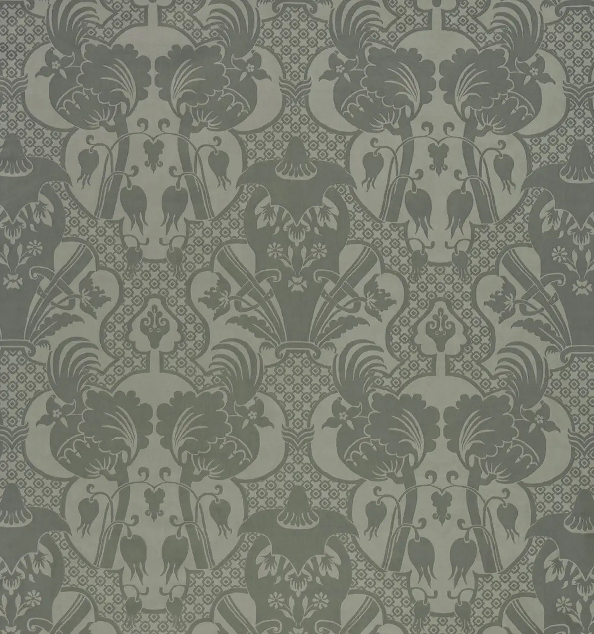 Damask Panel - Green