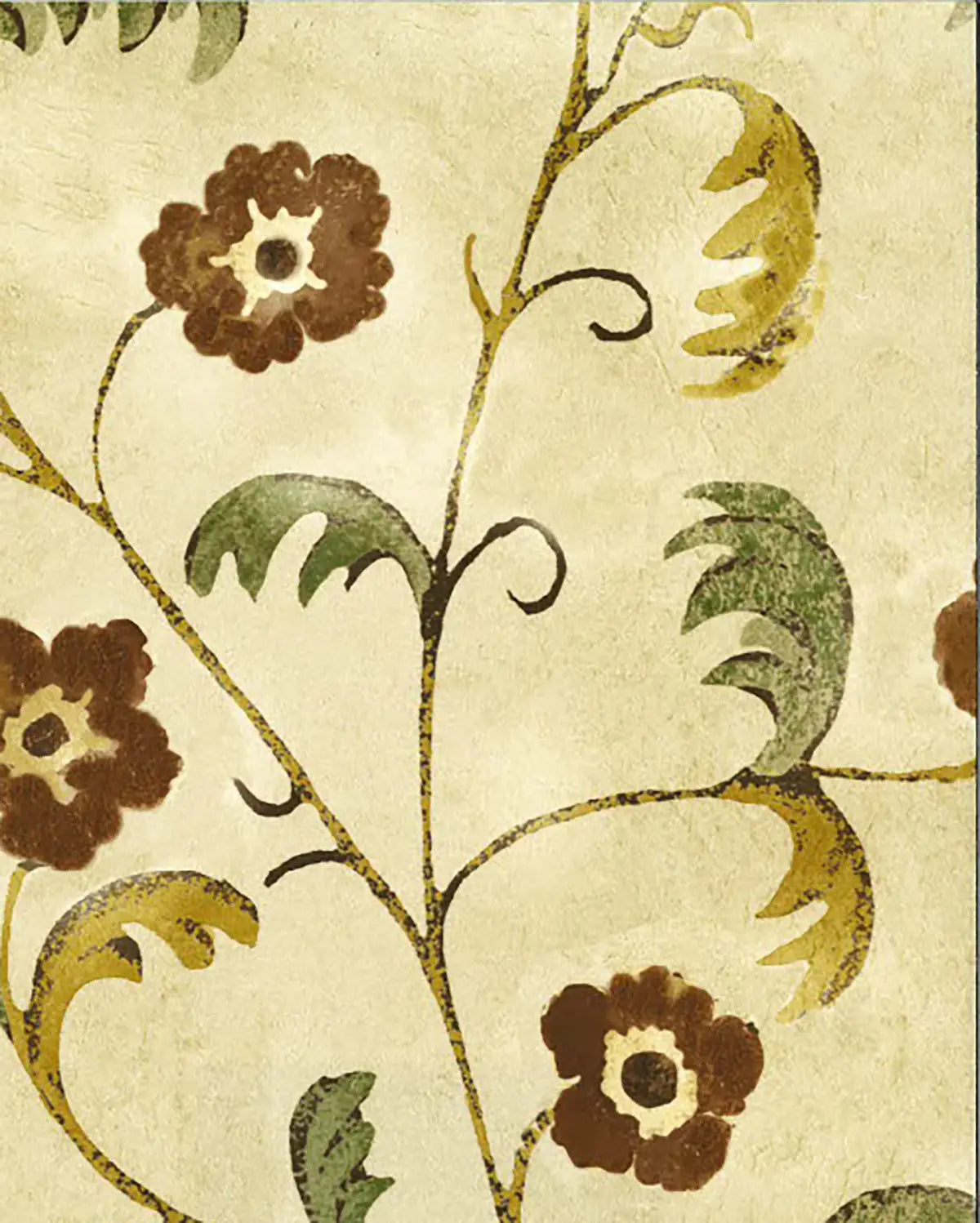 Ornella Fresco Wallpaper - Burnt Umber