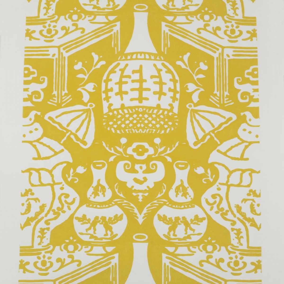 The Vase Wallpaper - Yellow/White*