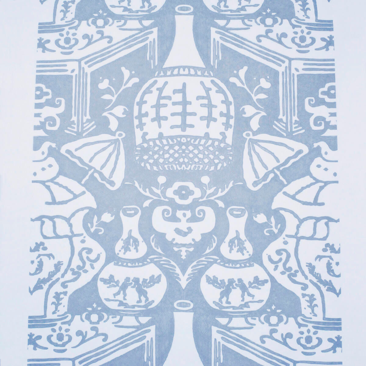 The Vase Wallpaper - Pale Blue