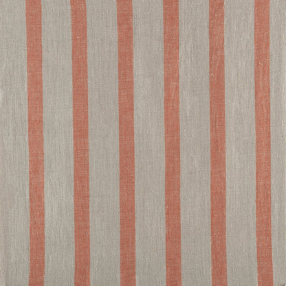 Bold Stripe Linen - Terracotta / Natural