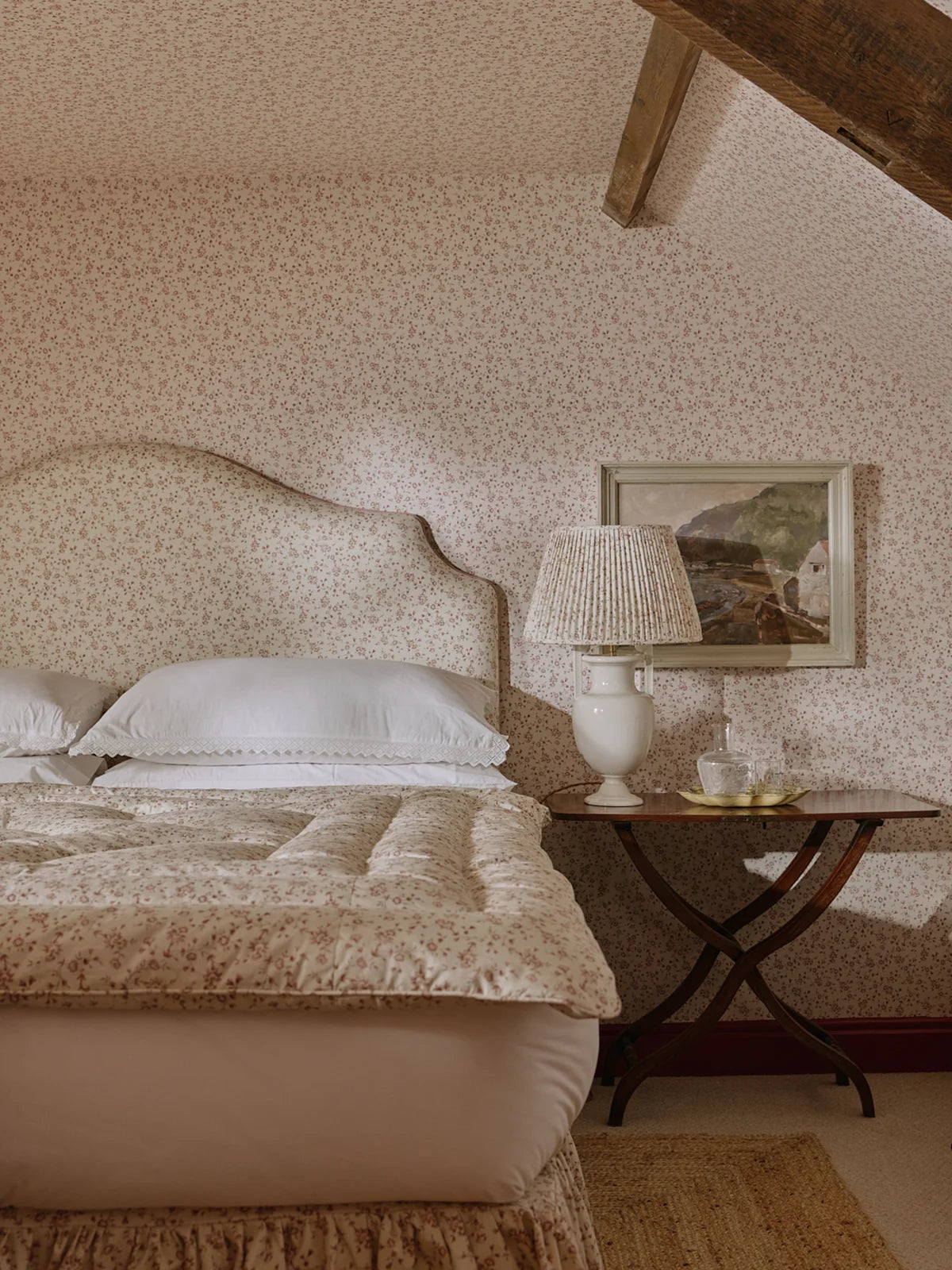 Romilly Wallpaper - Rose