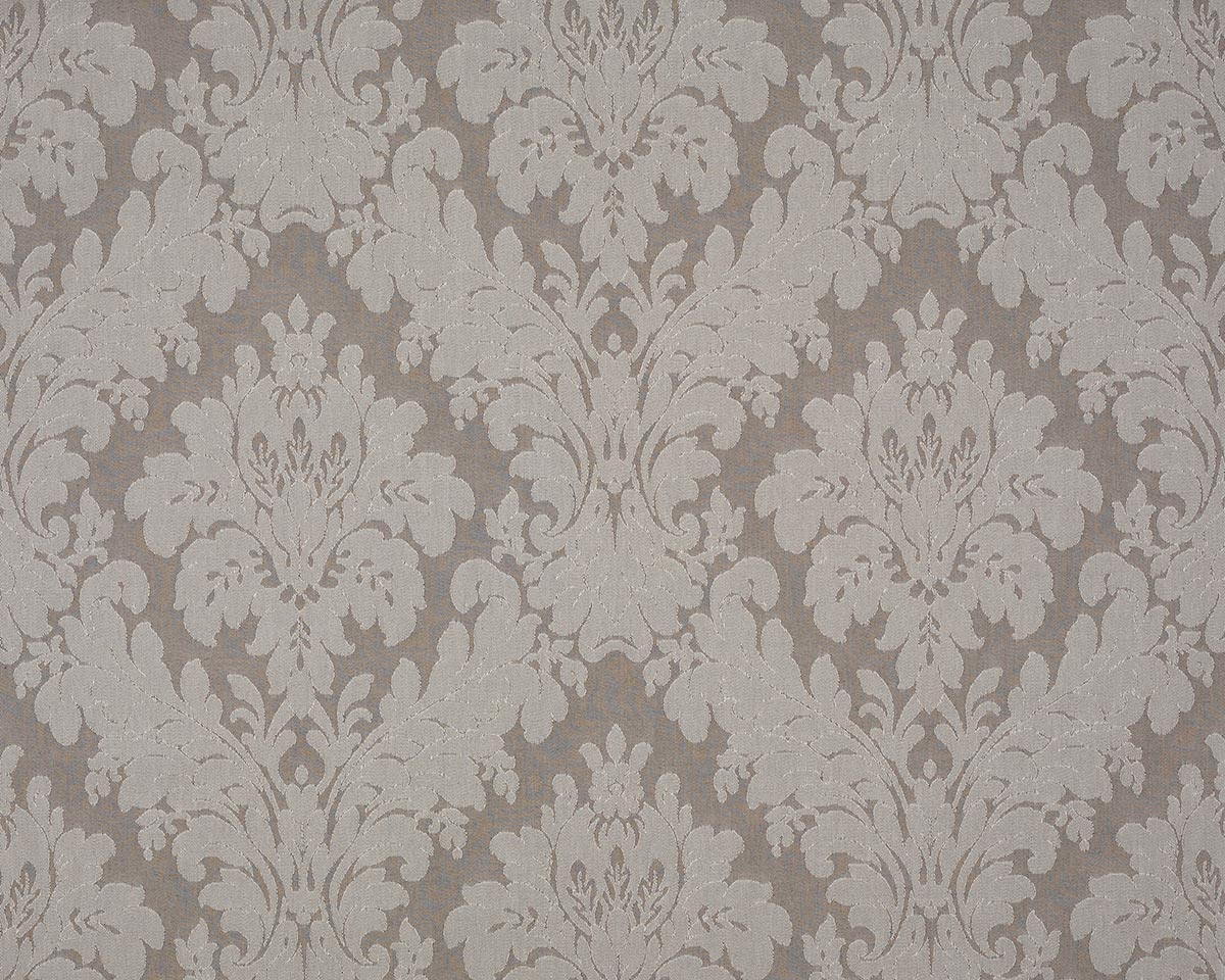 Dedham Damask - Dark Azure Ecru