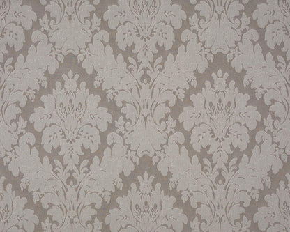 Dedham Damask - Dark Azure Ecru