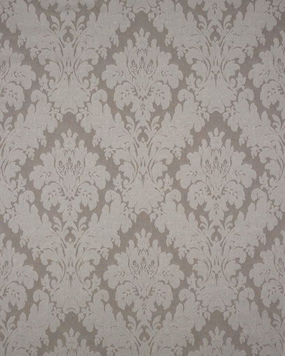 Dedham Damask - Dark Azure Ecru