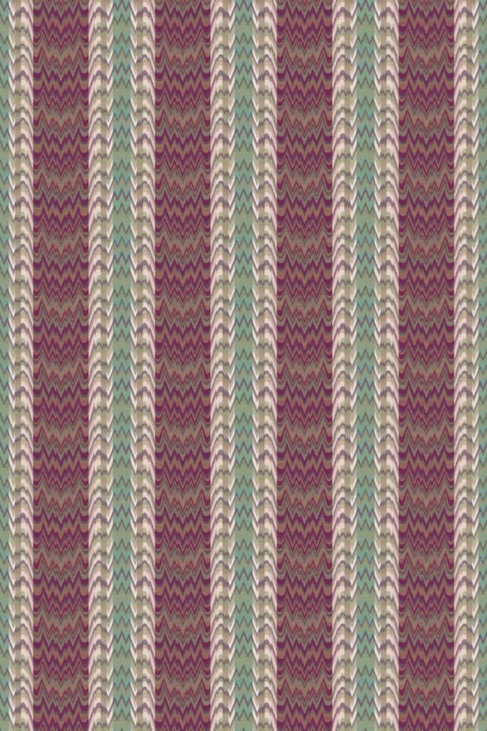 Bargello - Mulberry / Rose Pink Multi