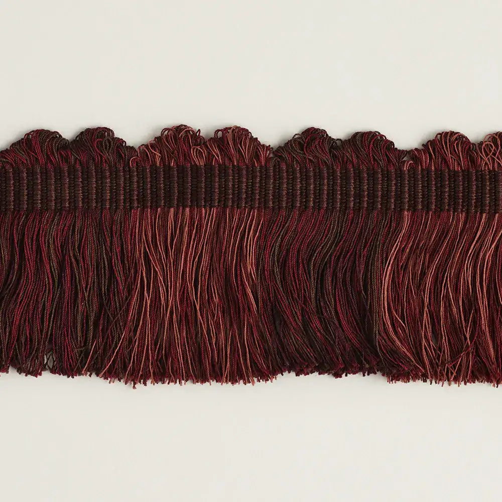 Fan Top Block Fringe - Red
