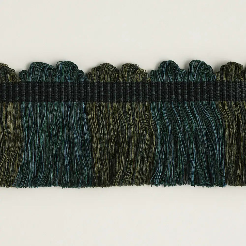 Fan Top Block Fringe - Viridian