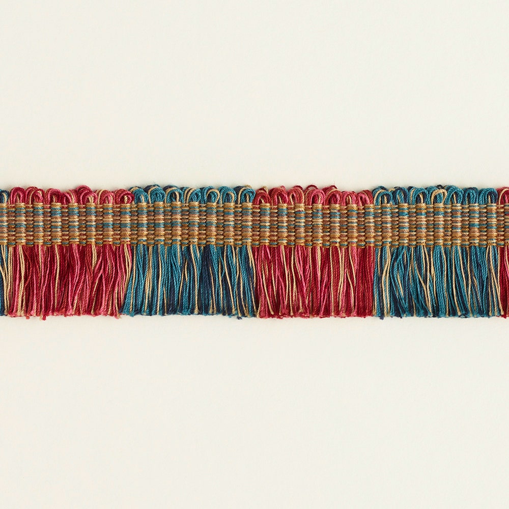 Narrow Fringe - Rose Blue