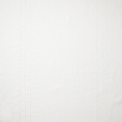 Drawn Thread Fabric Hemstitch Rows - Ivory White