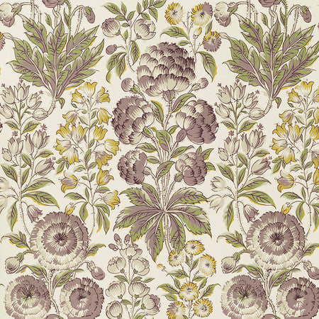 Isle Flower Wallpaper - Aubergine