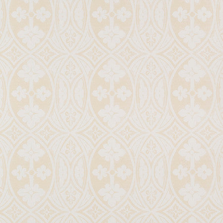 Gothic Wallpaper - Ivory on Butter Cream