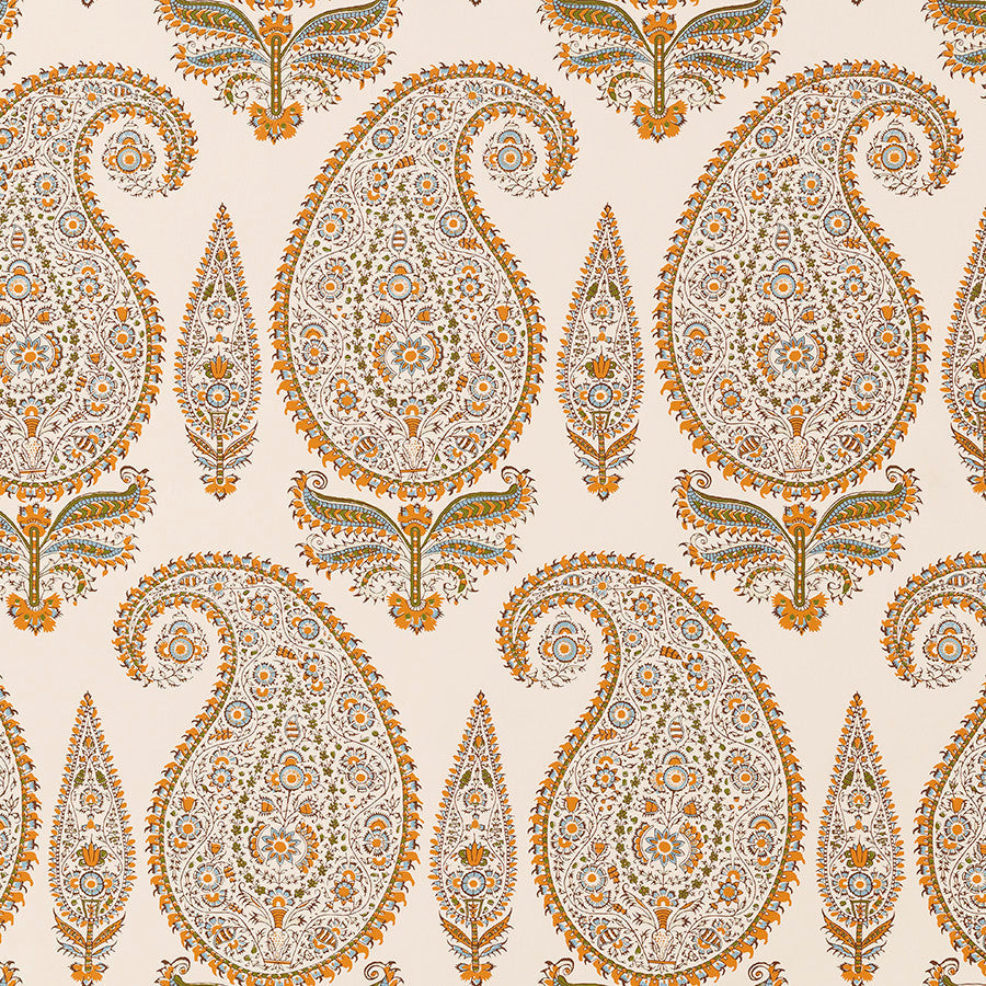 Kashimir Wallpaper - Saffron