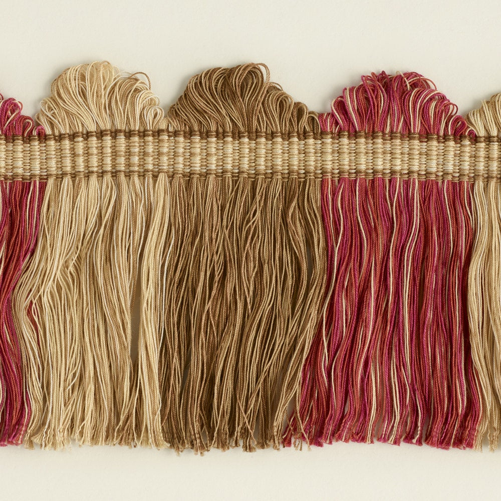 Fan Top Block Fringe - Manilla 3 Cols