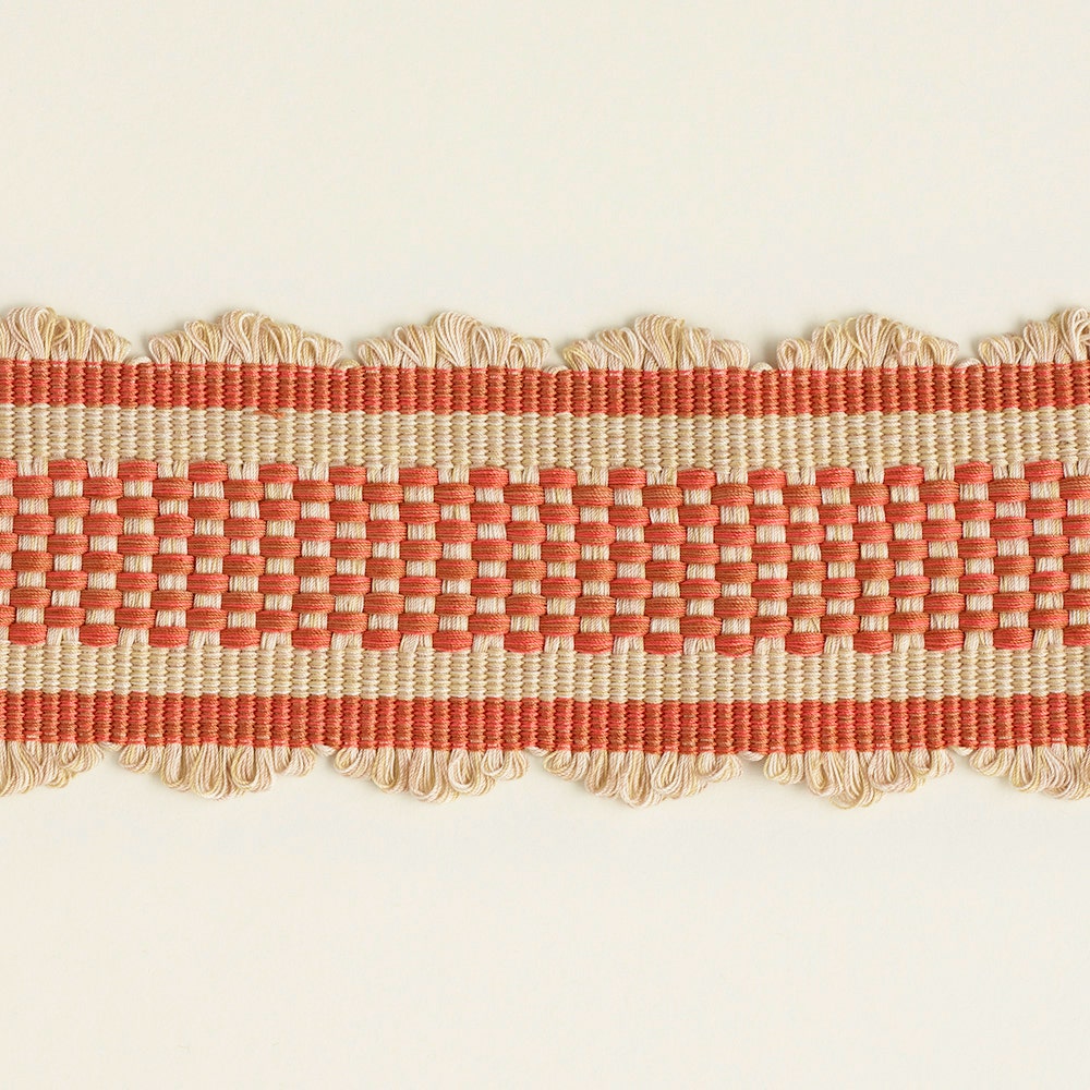 Check Braid - Coral