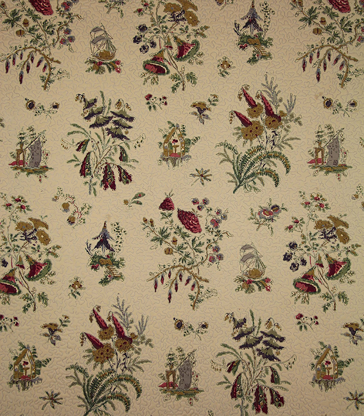 Flower Pagoda Quilted - Original Parchment