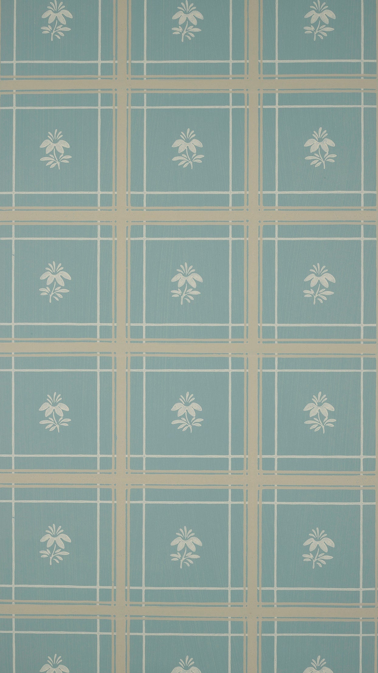 Hannah Wallpaper - Teal