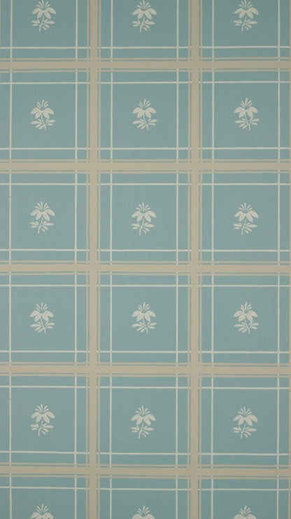 Hannah Wallpaper - Teal