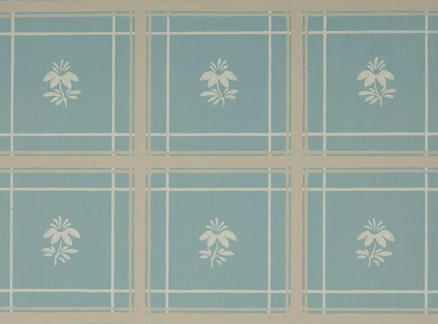 Hannah Wallpaper - Teal