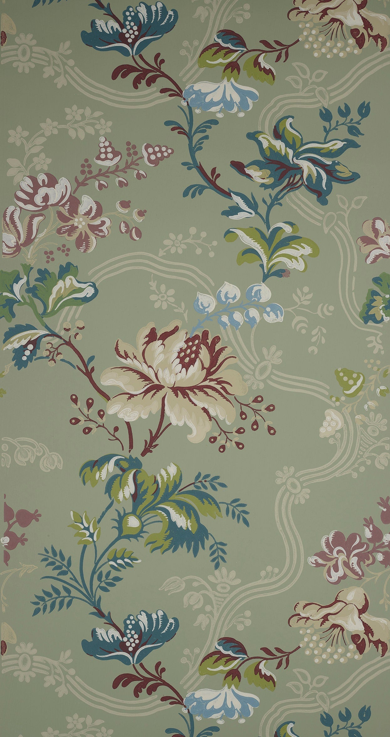 Anna Maria Wallpaper - Duck Egg