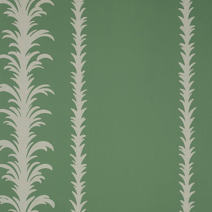 Palm Stripe Wallpaper - Sea Green