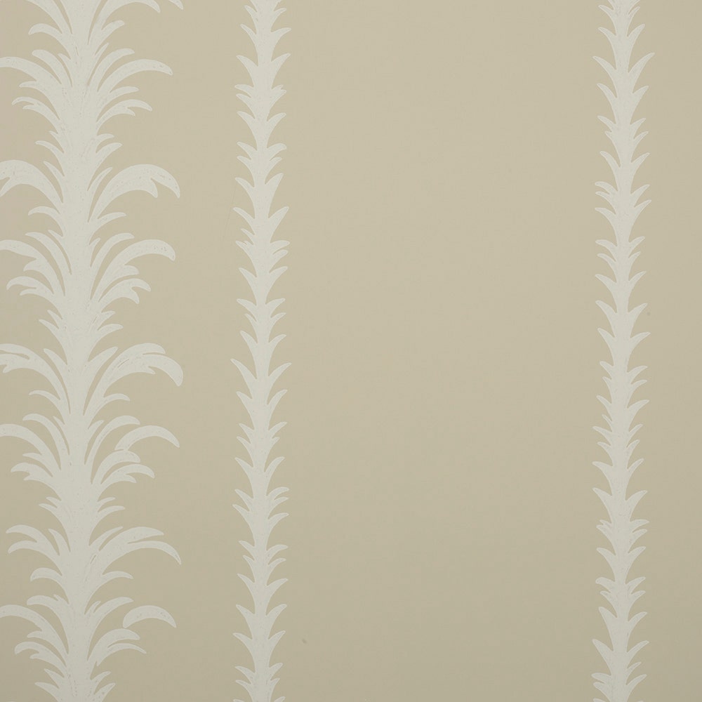 Palm Stripe Wallpaper - Ivory