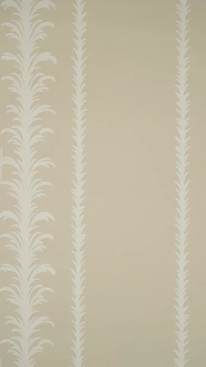 Palm Stripe Wallpaper - Ivory