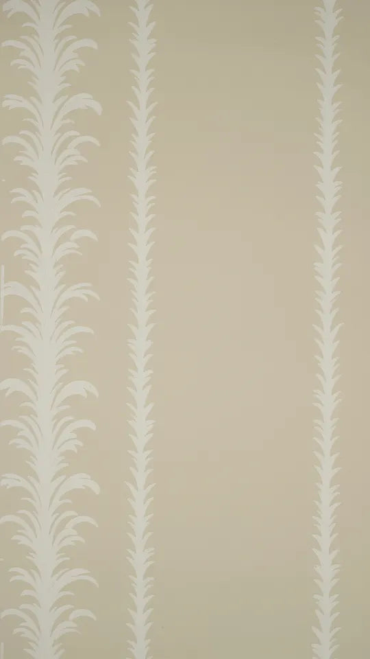 Palm Stripe Wallpaper - Ivory