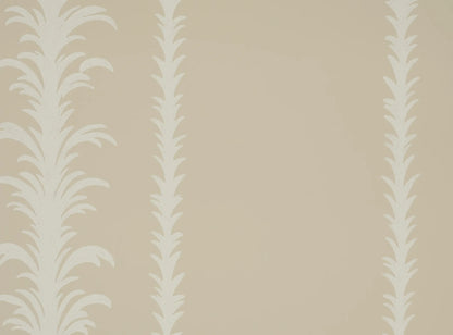 Palm Stripe Wallpaper - Ivory