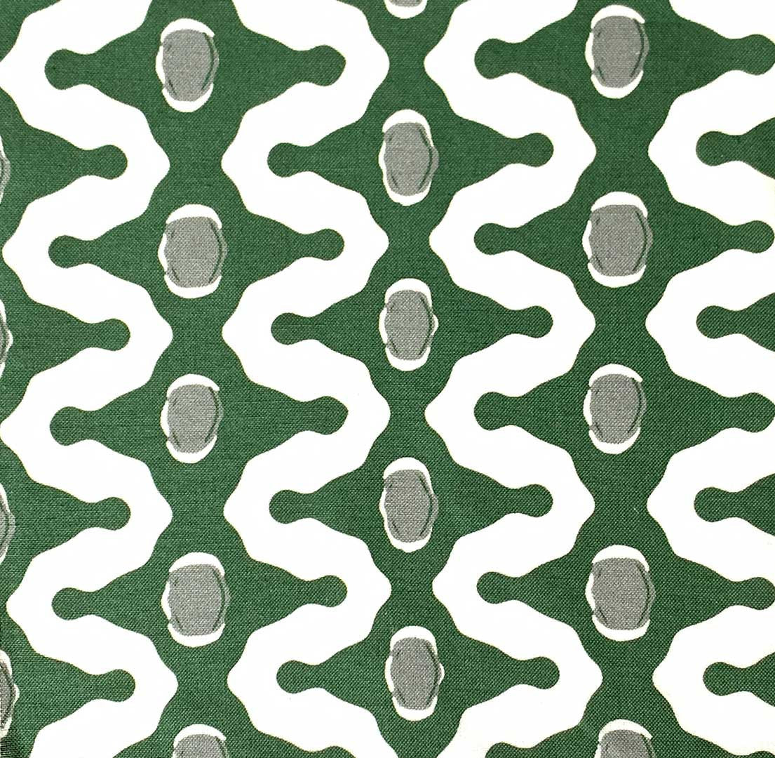 Zig Zag - Forest Gray on Oyster Union