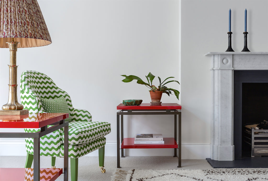 Portsea Side Table - Chinese Red