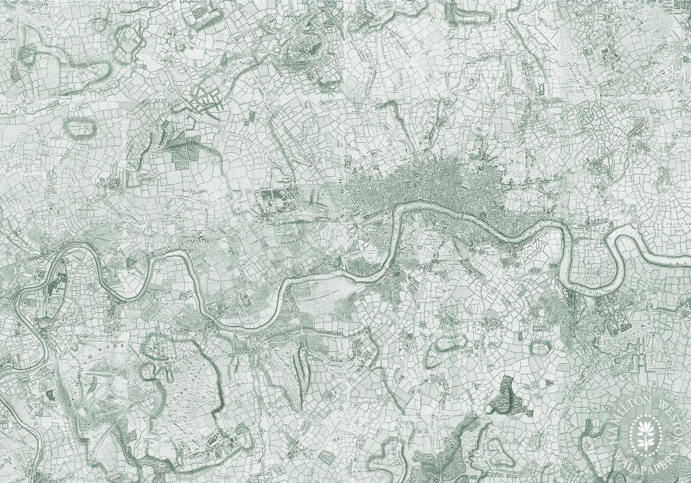 London Map, Georgian Wallpaper - 7