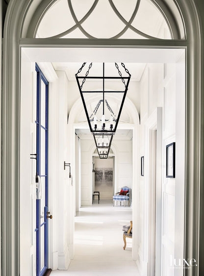 Andie 4 Light Lantern w/Glass Panels (Dallas)