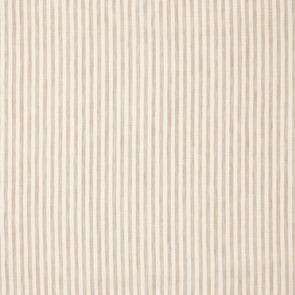 Narrow Stripe Linen - Natural / White