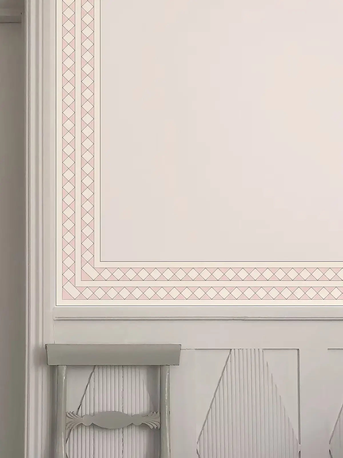 Harlequin Wallpaper Border - Pink