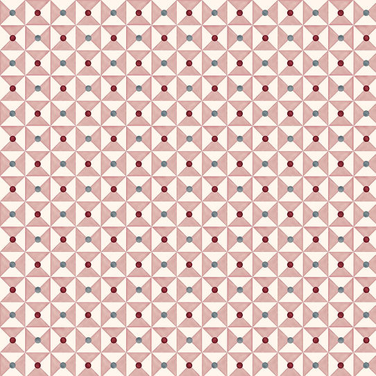 Broken Dishes Wallpaper - Mulberry Pink