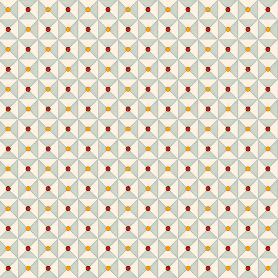 Broken Dishes Wallpaper - Nostalgic Blue