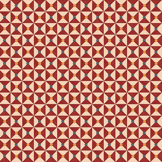 Broken Dishes Wallpaper - Traditional Red