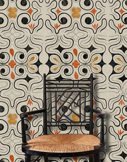 Ainu Wallpaper - Elm White