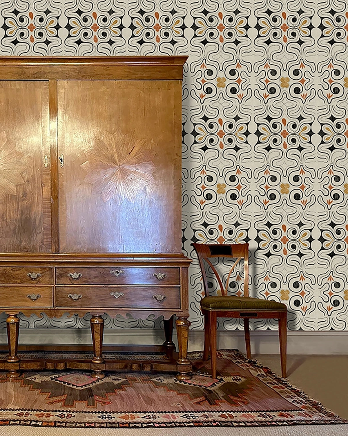 Ainu Wallpaper - Elm White