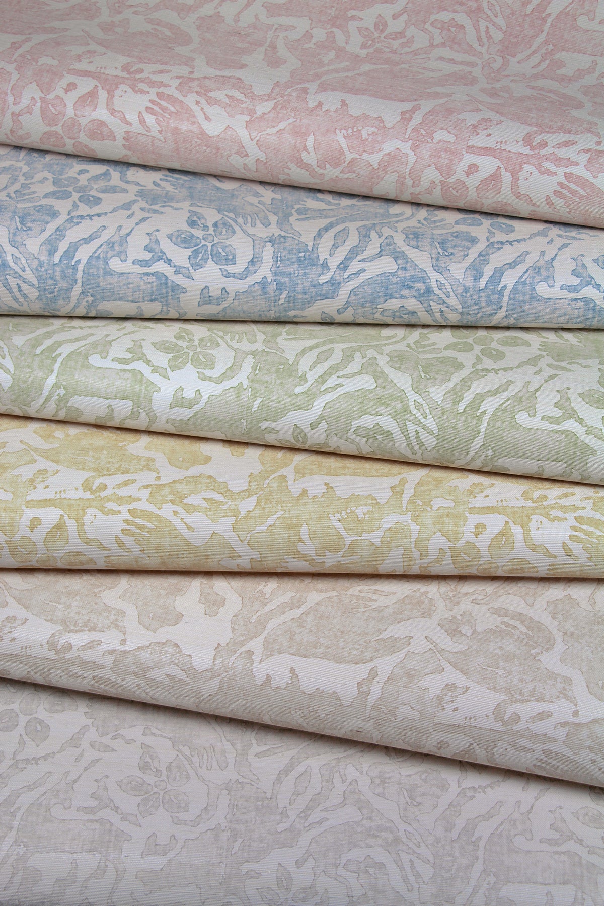 Antelope & Flower Wallpaper - Green