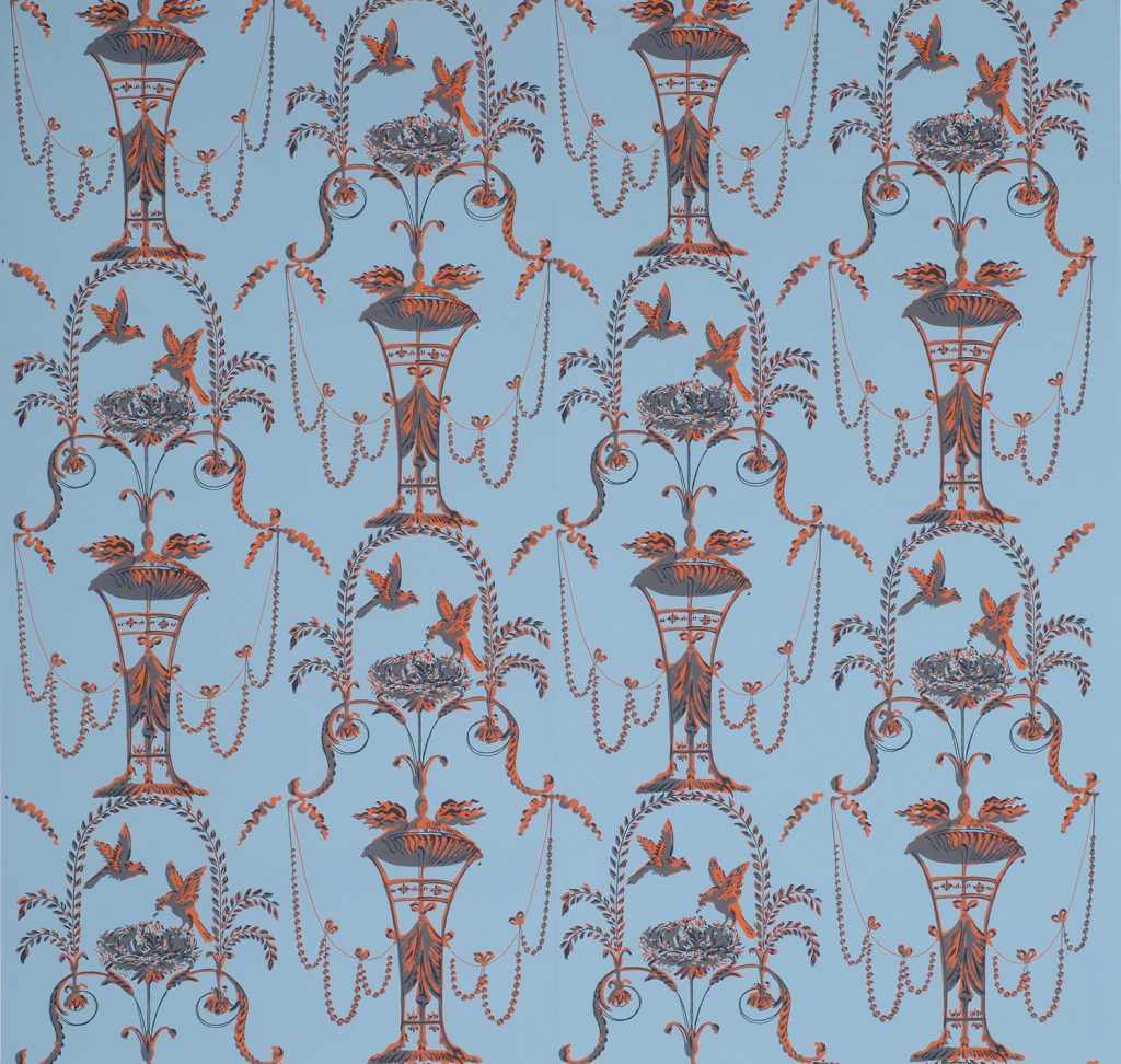 Arabesque Pigeons Wallpaper - A