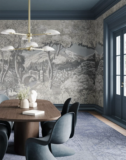 Arcadia Wallpaper Mural - Grisaille
