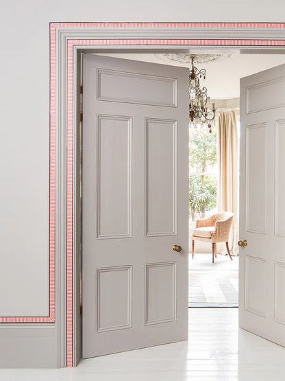 Audrey Wallpaper Border - Blue/Red