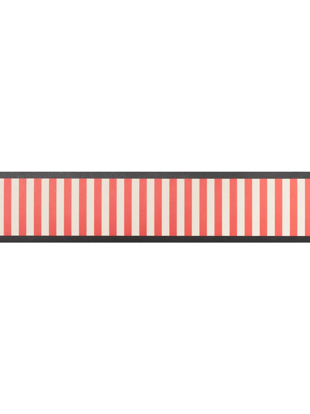 Audrey Wallpaper Border - Red/Black