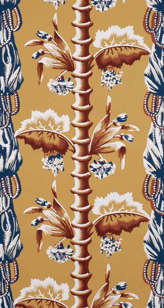 Bamboo and Drapery - B Ochre