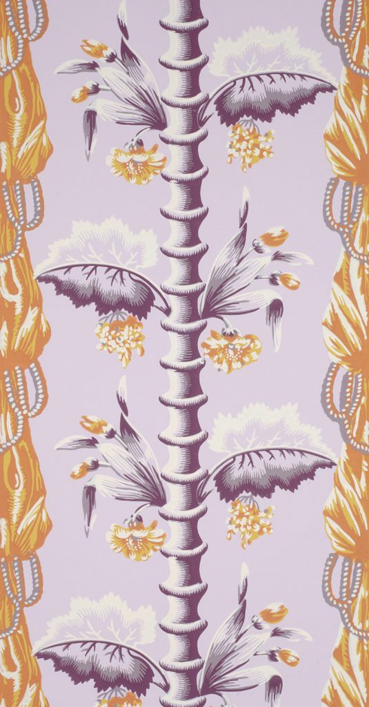 Bamboo and Drapery - D Violet