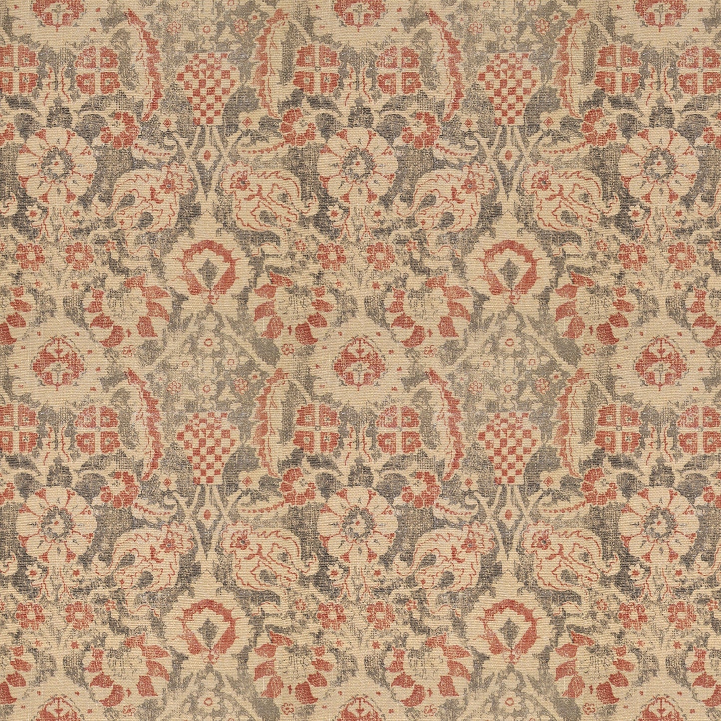 Bazaar - Charcoal/Red