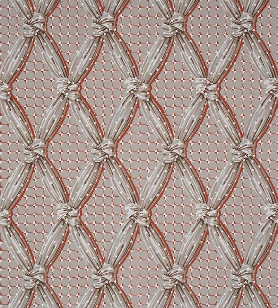 Berrien House Knotted Drapery Wallpaper - A